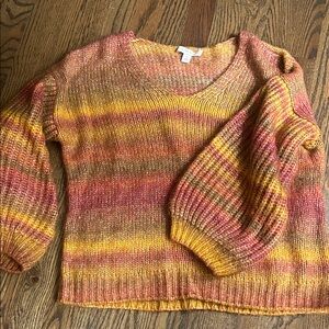 Multicolor Knit Women's Sweater
